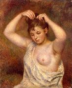 Pierre Auguste Renoir Woman Arranging her Hair oil painting reproduction